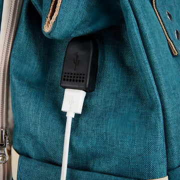 Mochila funcional impermeable gris claro