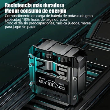 Audífonos Bluetooth Deportivos M25 Reducción De Ruido Negro