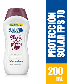 Protector Solar Sundown Playa Piscina Fps70 200ml