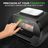 Parrilla Inteligente 7 En 1 C/ Air Fryer, Termómetro Smart.