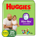 Pañales Huggies Active Sec Pants Etapa 5/xxg X 25und Extra Extra Grande (xxg)