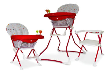 Comedor Y Silla De Niño Badala Ebaby Color Rojo