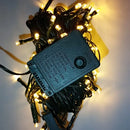 Serie Navideña Luz Led Calida X200 Luces Cable Verde Paq. X2