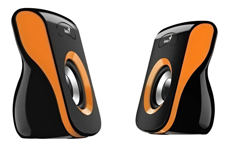 Parlantes Genius Sp-q180 Naranja Usb Jack 3.5mm Audio 6w