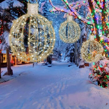 Luces Navideñas Plegables Para Exterior Con 70 Luces Led - D