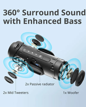 Tronsmart Altavoces Bluetooth Portátiles T7 Con Sonido Envol Color Negro T7