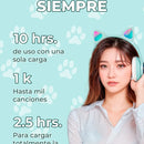 Audifonos Led Inalambricos Gato Diadema Luz Bluetooth Musica Color Verde