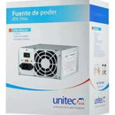 Fuente De Poder Unitec Atx 750w Ventilador De 8cm Gris