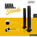 Barra De Sonido Bluetooth Mertec Convertible 2en1 Bt Mt-025b Negro