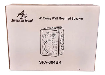 Parlante 4 Pulgadas 2 Vias 20w Mas Soporte American Sound Negro