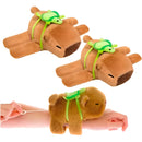 Peluche Capibara Cola Giratoria Luz Led Música Juguete Niños Café