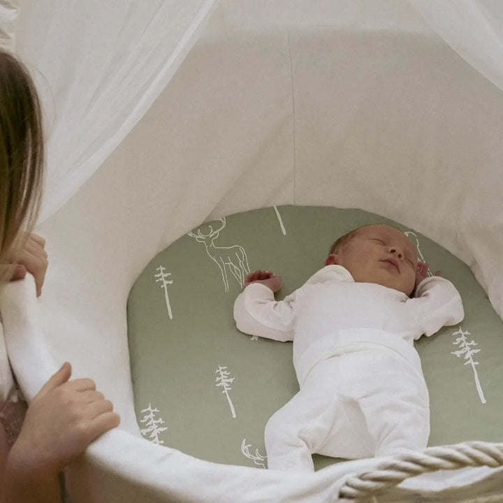 Gllquen Baby Paquete De 2 Sabanas De Moises, Transpirable Y