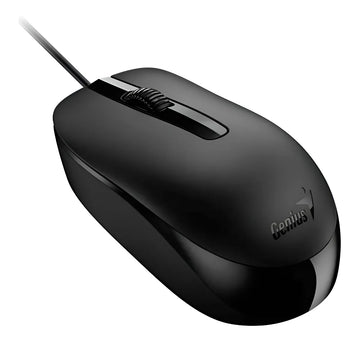 Kit de teclado y mouse Alámbrico Genius KM-160 de color negro- En español