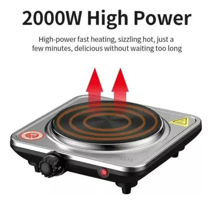 Estufa De Un Puesto Eléctrica Negro