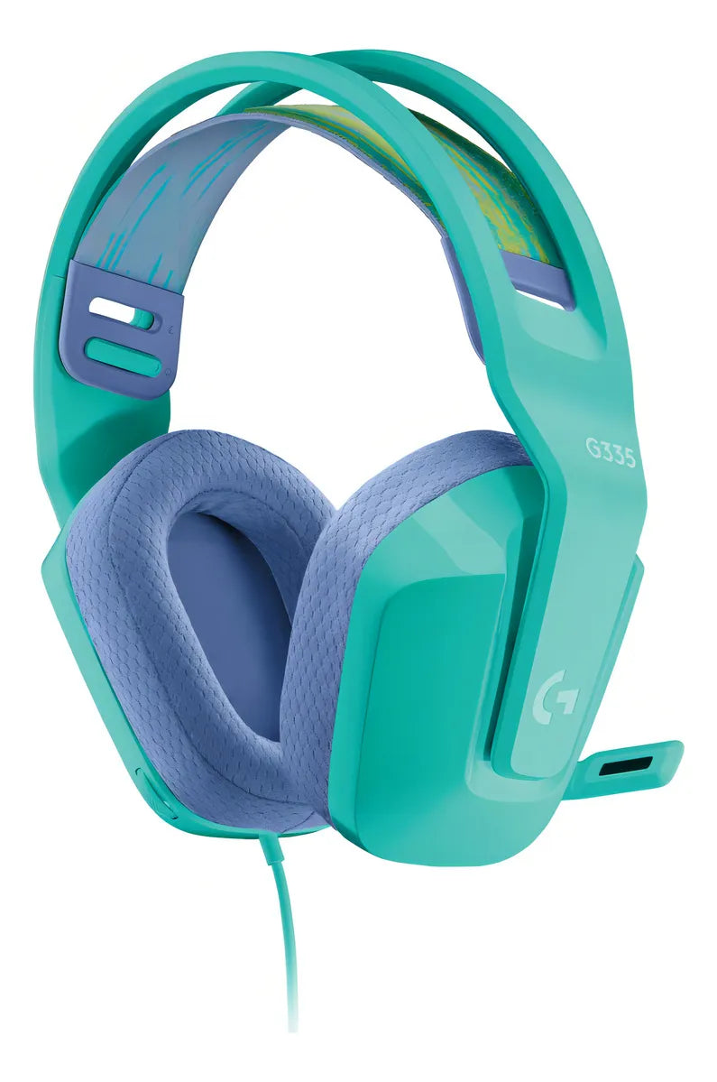 Fone de ouvido over-ear sem fio Logitech G G Series G335 981-001023 mint