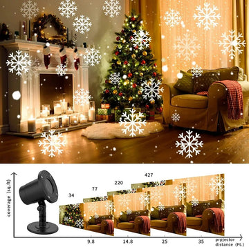 Luz Navideña Nieve Led