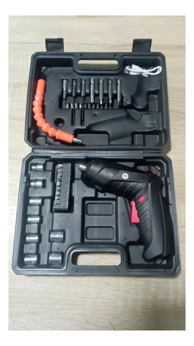 Destornillador Inalambrico Electrico 47 En 1 Recargable - Negro