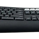 Kit de teclado y mouse inalámbrico Logitech MK850 Español Latinoamérica de color negro