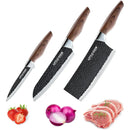 Juego De Cuchillos De Chef De 3 Piezas, Negro