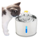 Bebedero Eléctrico Perro Gato Fuente Agua Mascota 2.4 L Color Blanco