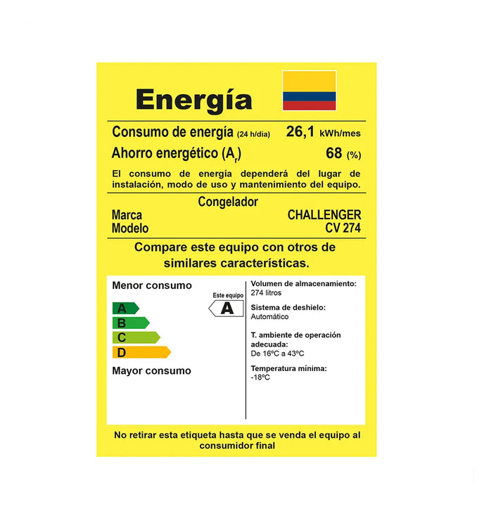 Refrigerador Cr 356 + Congelador Cv 274 / 630 Litros Brutos Twin Challenger