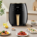 Air Fryer 6l Digital Con Bandeja Antiadherente Casa Cocina Negro