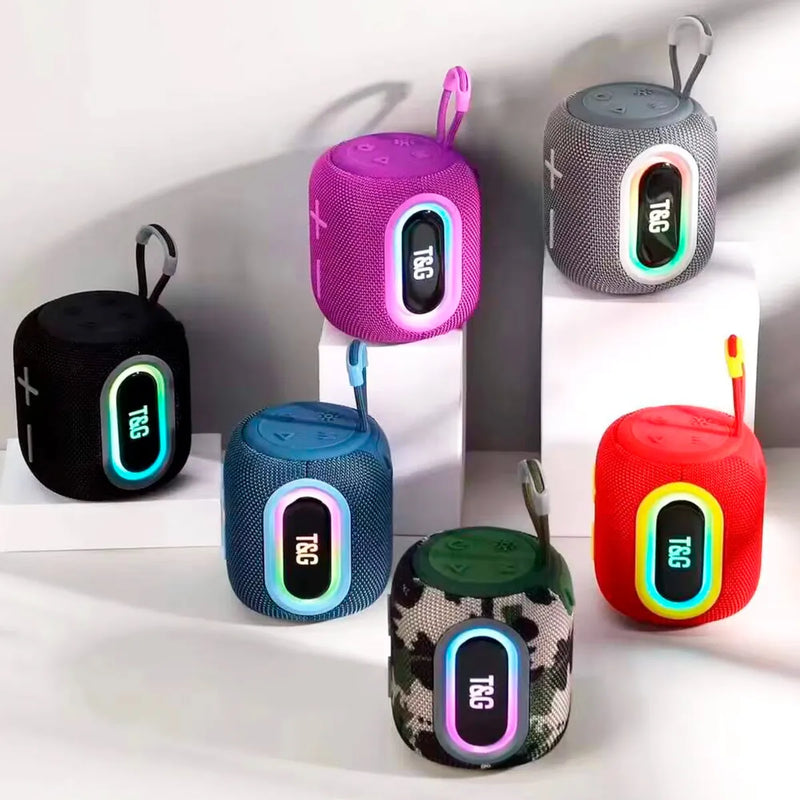 Parlante Altavoz Portátil Bluetooth Tws Envolvente Y Potente Negro