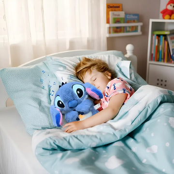 Peluche Respira Ansiedad Bebe Regalo Luz Y Sonido Recargable Azul