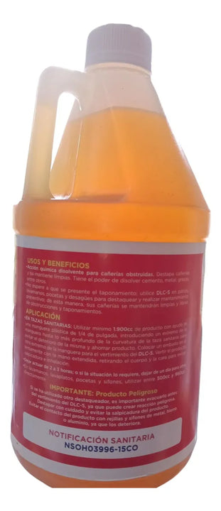 Limpia Cañerías 1900cc Para Cañerias Obstruidas Dlc Original