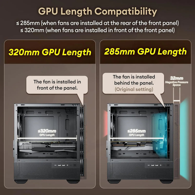 Funda Micro Atx Genuina De Madera De Nogal, Funda Matx Pc Co