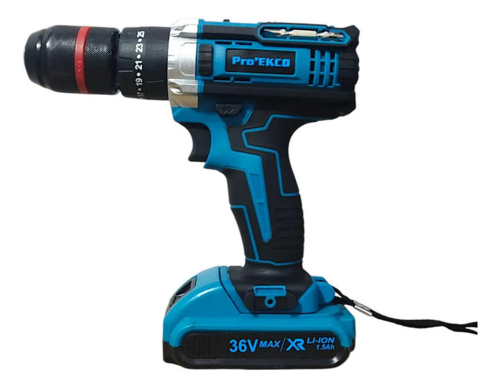 Combo Inalambrico Taladro 36v 1/2 + Minipulidora + Accesorio - Amarillo - 50-60 Hz