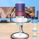 Micrófono Gamer Fifine Ampligame Modelo A8 Usb Blanco