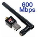 Adaptador Wifi Usb 600mbps Antena 802.iin 802-1 Wireless