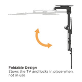 Soporte De Techo Retractil 23 A 55 Color Negro