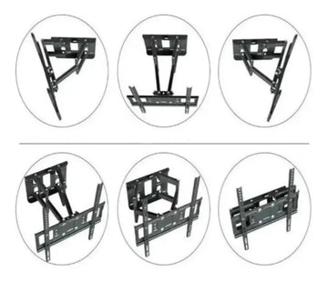 Soporte De Tv Pared Doble Brazo Articulado 32 -70 60 K Vesa Negro