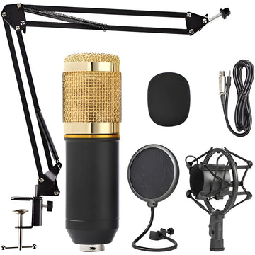 Micrófono de condensador profesional Studio 20hz-20khz de 3,5 mm
