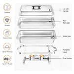 Set 4 Samovares Industrial Acero Inox De 8 Lts 2 Quemadores