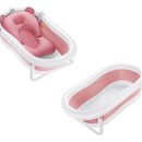 Bañera Tina Plegable Para Bebé Con Termometro Rosa Bañera