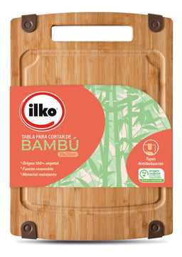 Ilko 17957 tabla de cocina para picar bambú 33x23cm Lisa