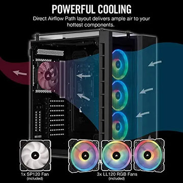Corsair Crystal Series 680x Rgb Carcasa Inteligente Atx De V Black