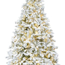 Fraser Hill Farm Arbol De Navidad Artificial Flocado De 7.5