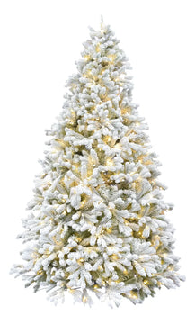Fraser Hill Farm Arbol De Navidad Artificial Flocado De 7.5