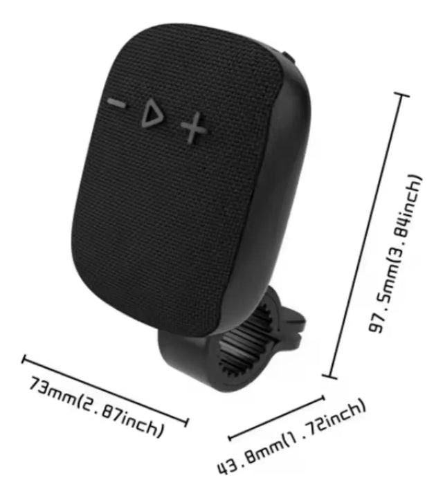 Parlante Bluetooth Bafle Portátil Bocina Para Bicicleta Gris Oscuro