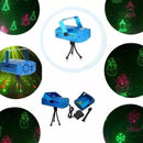 Proyector 6 Figuras Laser Verde Rojo Audioritmico Soporte Rojo/verde