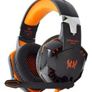 Fone de ouvido over-ear sem fio Kotion Gamer G2000 negro e rojo