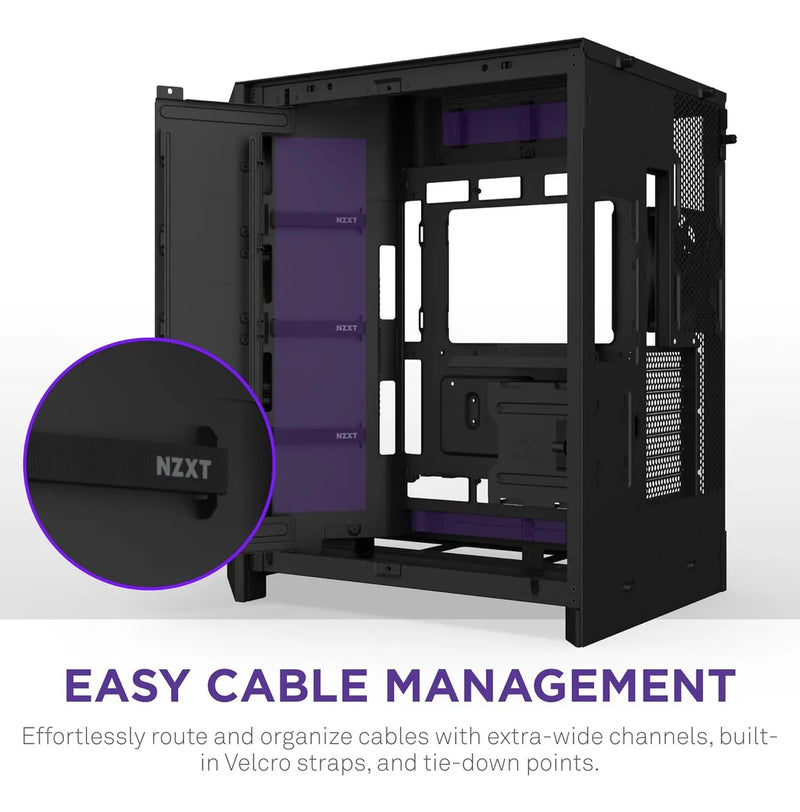 Nzxt H9 Flow (2025) Large Dual-chamber Atx Mid-tower Ai...