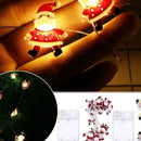 Alambre 20 Led 2m Navidad Micro Hilo Guirnalda Figuras Pilas Dorado