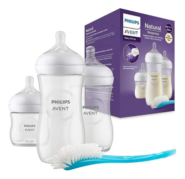 Combo Teteros 4 Piezas Philips Avent + Vaso Entrenador 5 Oz Color Transparente
