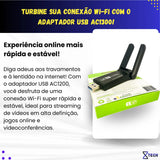 Adaptador Wifi Usb 5g Dual Band 1300mbps Com Antena