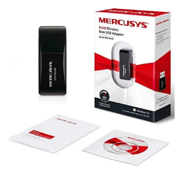 Adaptador De Red Mercusys Extensor Wifi Usb 300mbps Mw300um